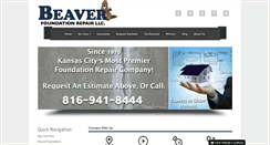 Desktop Screenshot of beaverfoundationrepair.com
